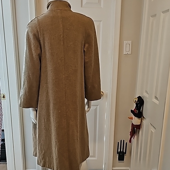 Vintage Camel Wool Trench Coat - Picture 2 of 15